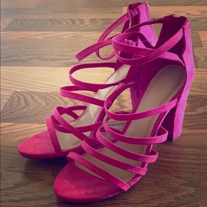 Pink strapped Bamboo sandals